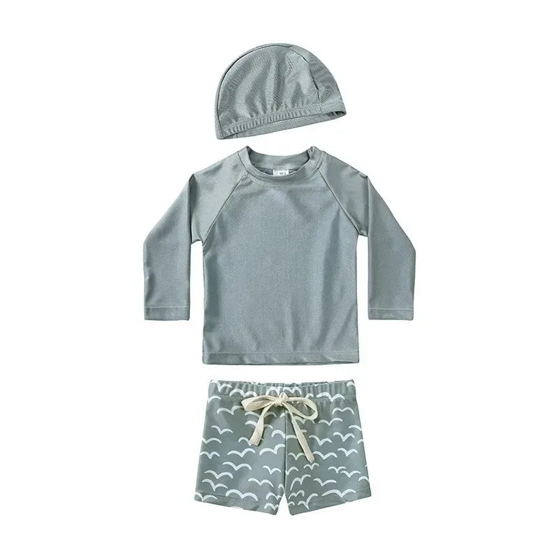 Baby Pojkar UV Simset med Hatt – UPF 50+ | 9M-7 år More For Mini