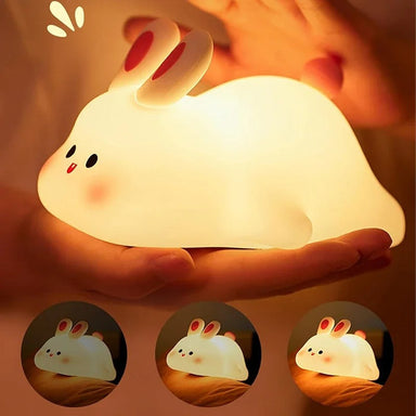 Konijnen Nachtlampje voor Kinderen – Zachte Verlichting & Knuffelbaar Design | Perfect voor Bedtijd More For Mini