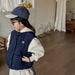 Bodywarmer - Little Voyager Unisex, Blauw/Beige, Katoen, Maat 0-6 Jaar-More For Mini
