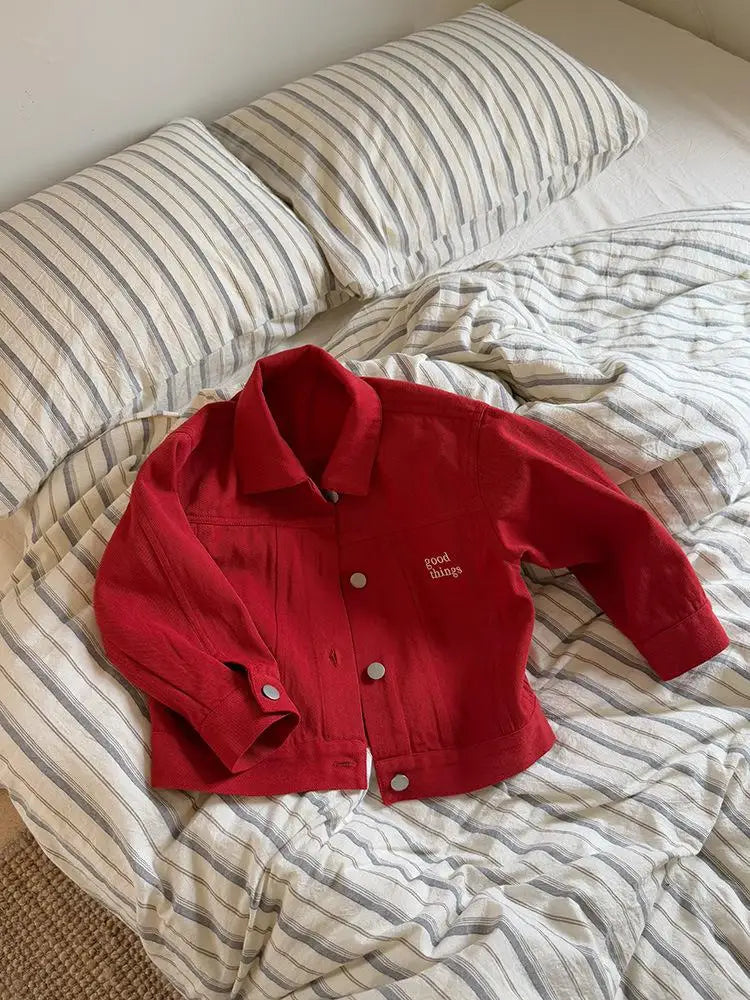 LUNÉ Barnjacka med broderi | Unisexjacka i bomull (1–9 år) More For Mini