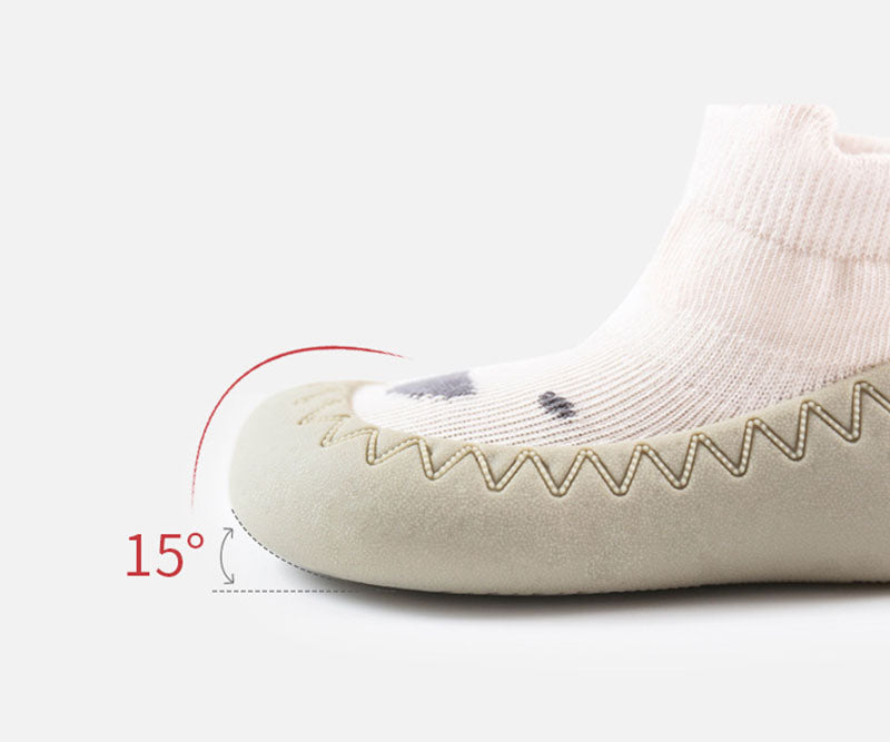 Första Steg Babyskor – Little Paws Unisex, Halksäker Sula, Rosa/Blå/Beige/Brun, Storlek 0–3 År More For Mini