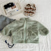 Teddy Fleece Vest - FluffyNest Meisjes, Beige/Groen/Grijs/Bruin, Katoen, Maat 0-6 Jaar-More For Mini