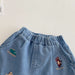 Kort Jeansbyxa med Resår och Dinosaurietryck – Baby, Småbarn, Förskolebarn, Ljusblå, Bomull/Denim, Storlek 0–5 år More For Mini