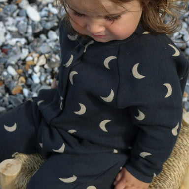 Byxdress/overall med manar – MoonDreamer Baby, unisex, svart, bomull, storlek 0–2 år More For Mini