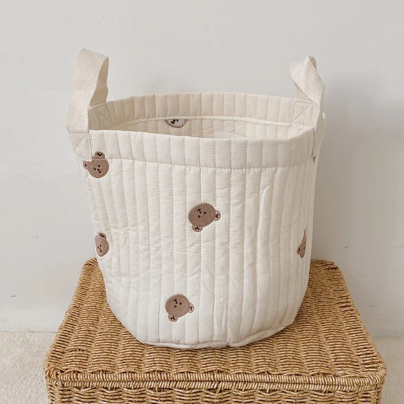 Opbergmand Babykamer – Zachte Katoenen Mand voor Luiers, Kleding & Speelgoed | SoftNest More For Mini