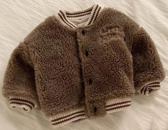 Teddy Bomber Jas voor Kinderen | Zachte Warme Winterjas Unisex | 9 Maanden – 3 Jaar | Fleece Look met Sportieve Boorden More For Mini