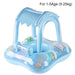 Baby Simring med Baldakin – Uppblåsbar Float med Soltak More For Mini