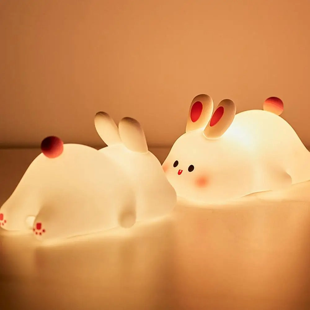 Konijnen Nachtlampje voor Kinderen – Zachte Verlichting & Knuffelbaar Design | Perfect voor Bedtijd More For Mini