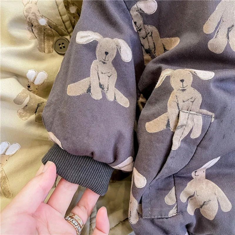 Jas met Capuchon – Knuffel Unisex, Bruin/Beige, Polyester, Maat 0-6 Jaar-More For Mini