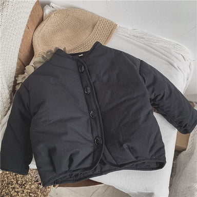 Jas - Ula Unisex, Zwart/Bruin, Polyester, Maat 1-7 Jaar-More For Mini