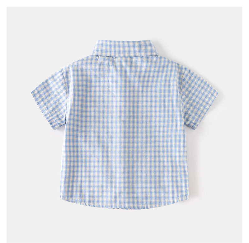 Noan Set Barn – Sommaroutfit 1–6 år – T-shirt & Shorts – Unisex – Mjuk bomull – Bekväm & trendig – Blå MoreForMini