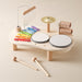 Trämusikbord – Pedagogiskt Musikinstrument för Barn, Inklusive Trummor, Xylofon & Cymbaler, från 1 år More For Mini