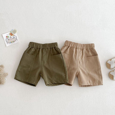 Kortbyxa Cargo – Natu Shorts Baby, Småbarn, Förskolebarn, Beige/Grön, Bomull, Storlek 0–6 år More For Mini