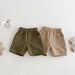 Kortbyxa Cargo – Natu Shorts Baby, Småbarn, Förskolebarn, Beige/Grön, Bomull, Storlek 0–6 år More For Mini