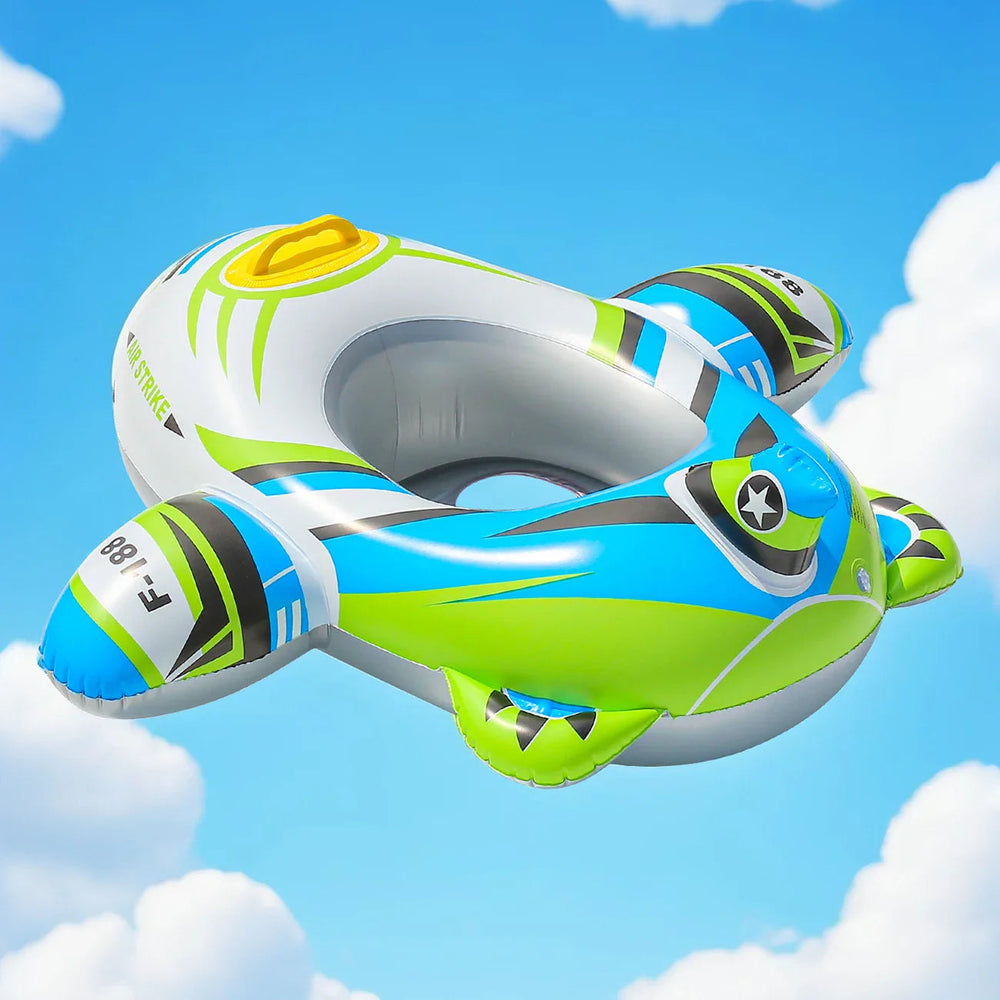 Flygplan Simring Barn – Uppblåsbar Pool Float med Handtag More For Mini
