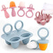5-delars Baby Bitring Set – BPA-fri Silikon med Handring Lilla Lycka