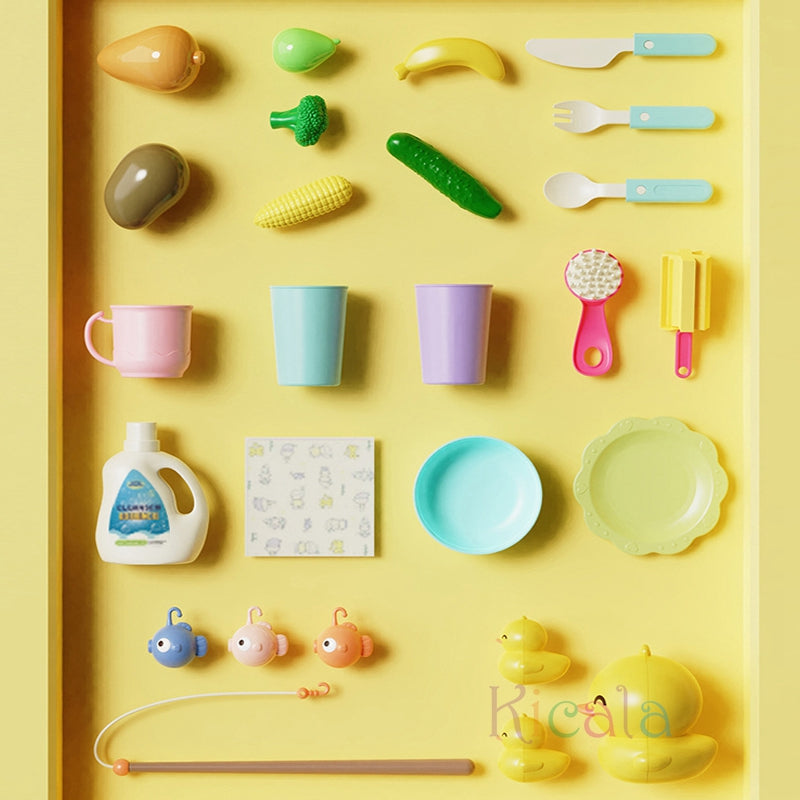Splashy Duck Vattenset – Pedagogisk Vattenleksak med Fontän, Änder & Tillbehör | För Inomhus & Utomhus | Ålder 2–6 År More For Mini