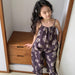 Lunea Kids Flora Volangbyxdress Flicka – Sommarjumpsuit i bomull – Blommönster – Volanger – 0–6 år – Luftiga barnkläder More For Mini