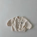 Vest met Love Me borduursel - Tender Meisjes, Blauw/Beige, Katoen, Maat 0-6 Jaar-More For Mini