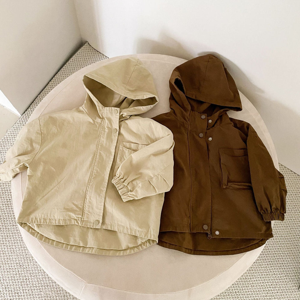 Vindjacka Parkas – CozyShield Unisex, Beige/Brun, Bomull, Storlek 0–8 år More For Mini