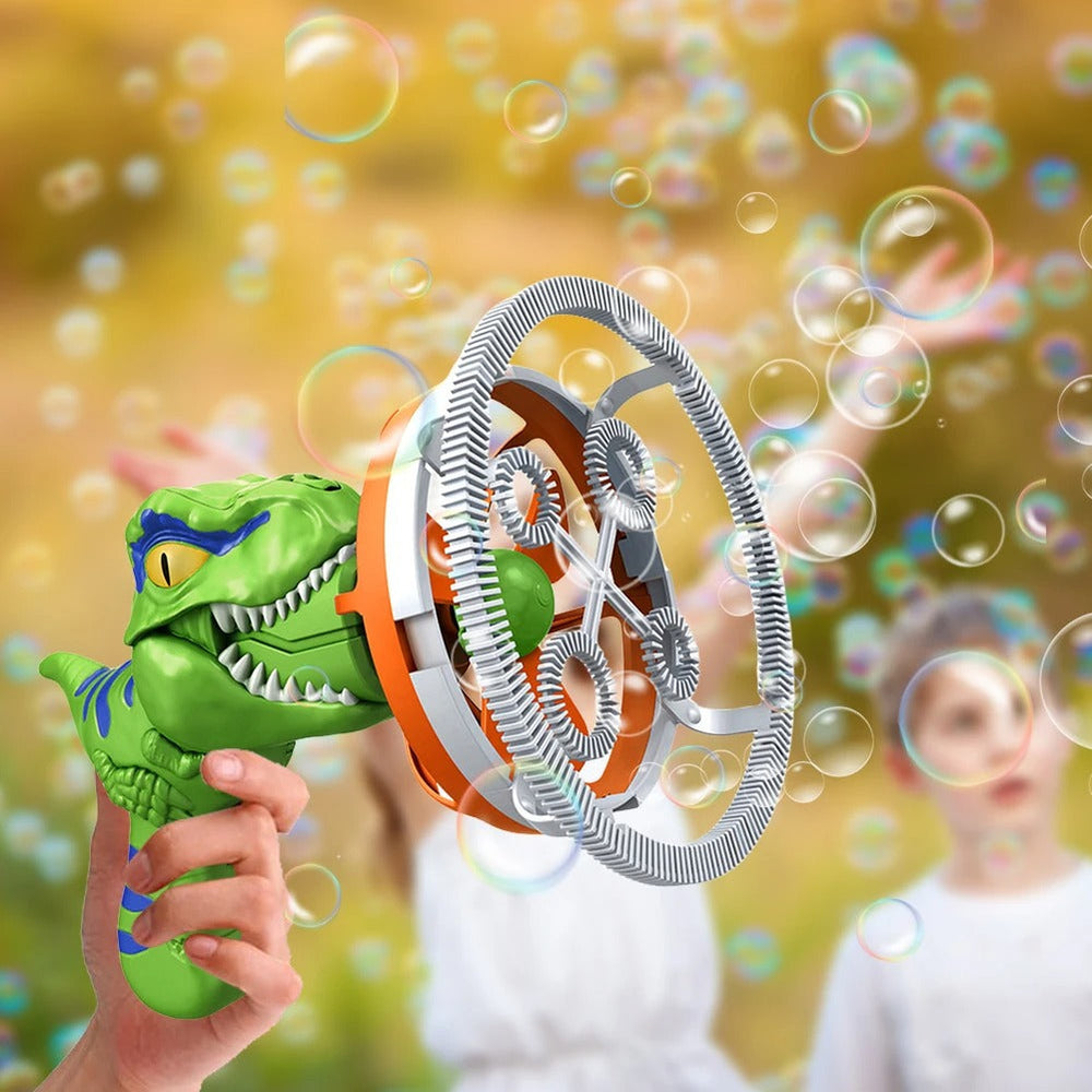 Dino Såpbubblemaskin för Barn – Automatisk Bubbelmaskin för Utomhusskoj från 3 År More For Mini