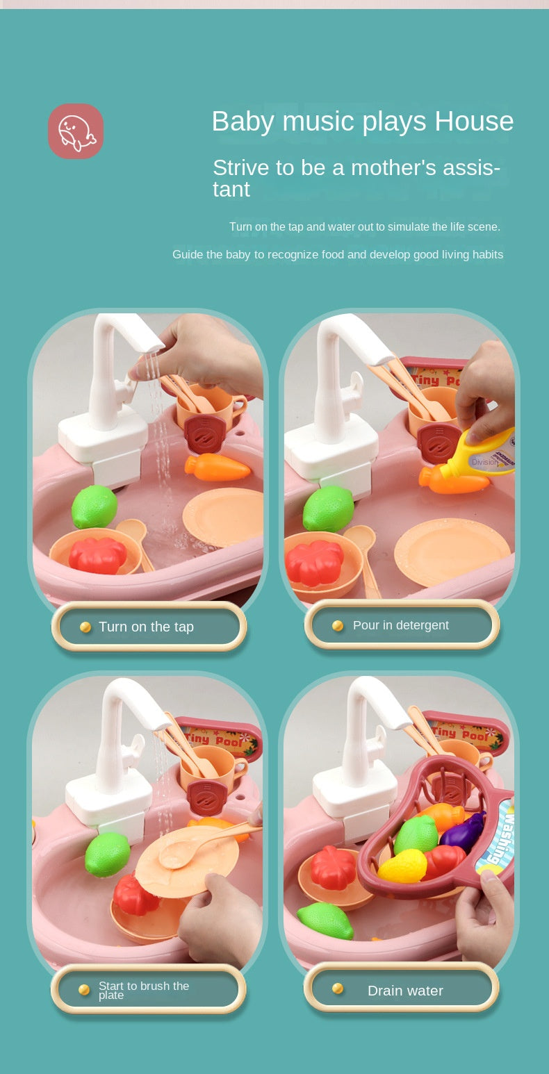 MiniMondo WaterPlay Lekbord – Interaktivt Vattenleksak & Litet Kök – Rollek för Barn 2–6 År – Med Metspö & Tillbehör More For Mini