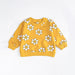 Sweater met Bloemenprint - Blije Bloemen Meisjes, Groen/Geel/Beige, Katoen, Maat 0-3 Jaar-More For Mini