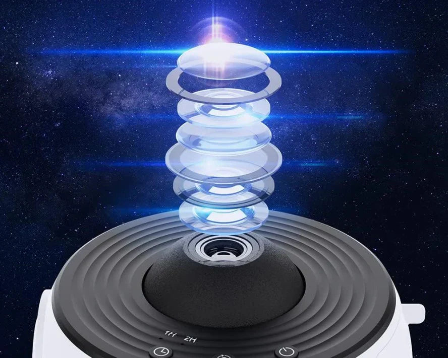 Sterrenhemel Projector voor Volwassenen & Kinderen – Galaxy Lamp met 12 Kleuren & 360° Rotatie – Nachtlamp & Sfeerverlichting voor Slaapkamer More For Mini