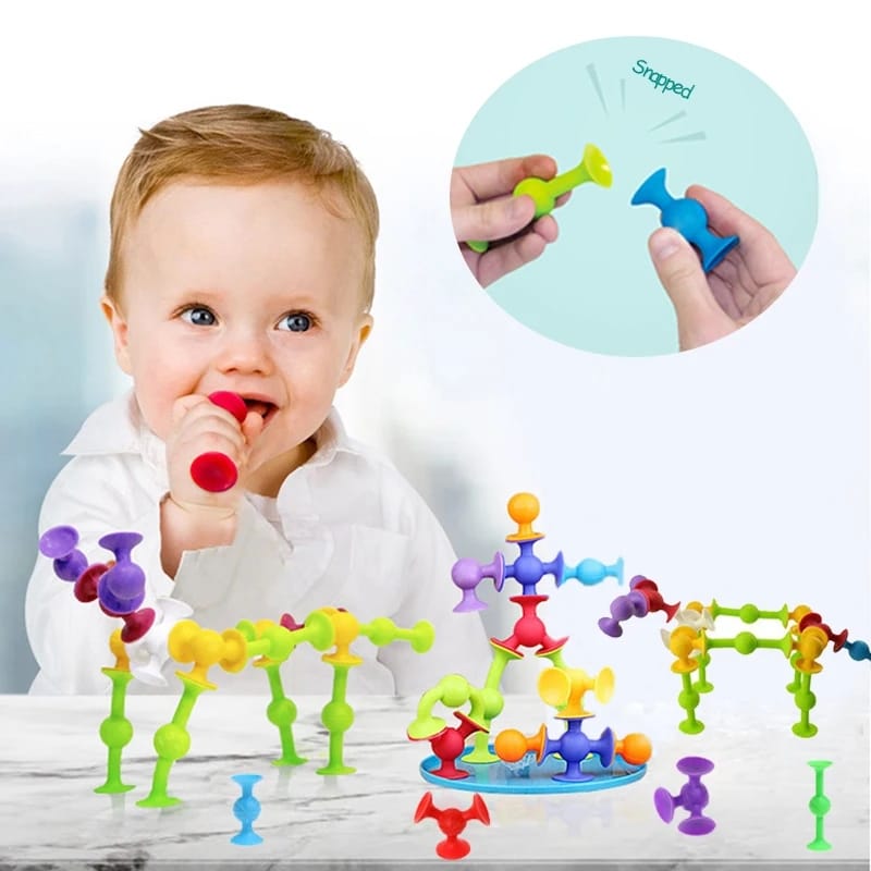 CleverPlay Zuignap Speelgoed – Educatief Bouw- & Constructiespeelgoed voor Kinderen More For Mini