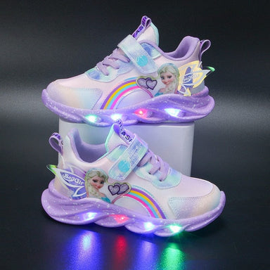 Rainbow Glitter LED Barnsneakers – Lysande Sula | Stl. 22-35 More For Mini