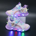 Rainbow Glitter LED Barnsneakers – Lysande Sula | Stl. 22-35 More For Mini