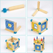 Houten Bouwset voor Kinderen – Duurzame Kastelenbouw met Blokken | WoodWise Creatief Speelgoed 3+ Jaar More For Mini