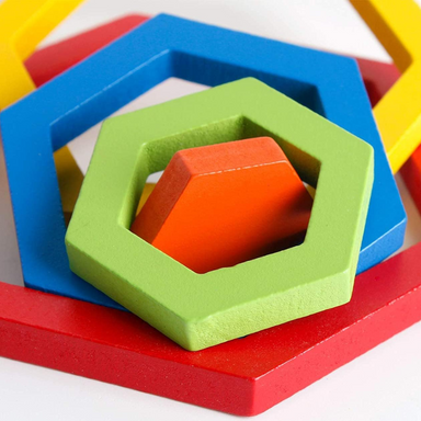 FormaSmart Houten Vormenpuzzel voor Peuters - Educatief Montessori Speelgoed voor Fijne Motoriek & Logisch Denken More For Mini