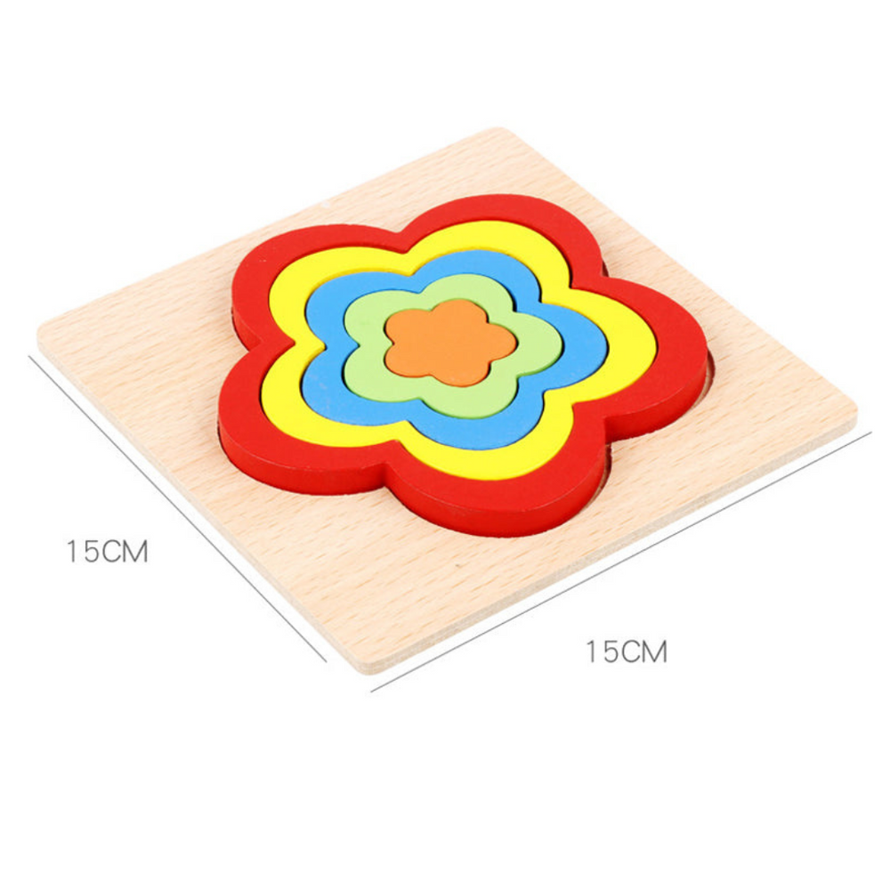 FormaSmart Houten Vormenpuzzel voor Peuters - Educatief Montessori Speelgoed voor Fijne Motoriek & Logisch Denken More For Mini