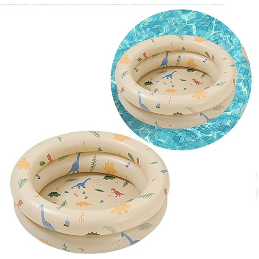 Babypool med Havsbollar – Uppblåsbar & Säker Plaskpool för Somrigt Nöje – WadeNest 90 cm More For Mini