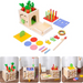 Montessori-låda för barn | Pedagogiskt träleksak 3+ | Stimulerar motorik och kognition More For Mini