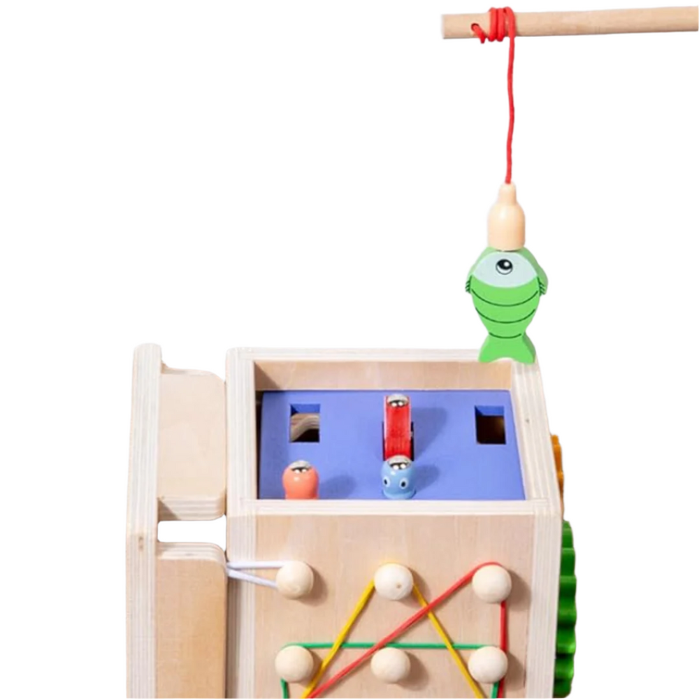 Montessori-låda för barn | Pedagogiskt träleksak 3+ | Stimulerar motorik och kognition More For Mini