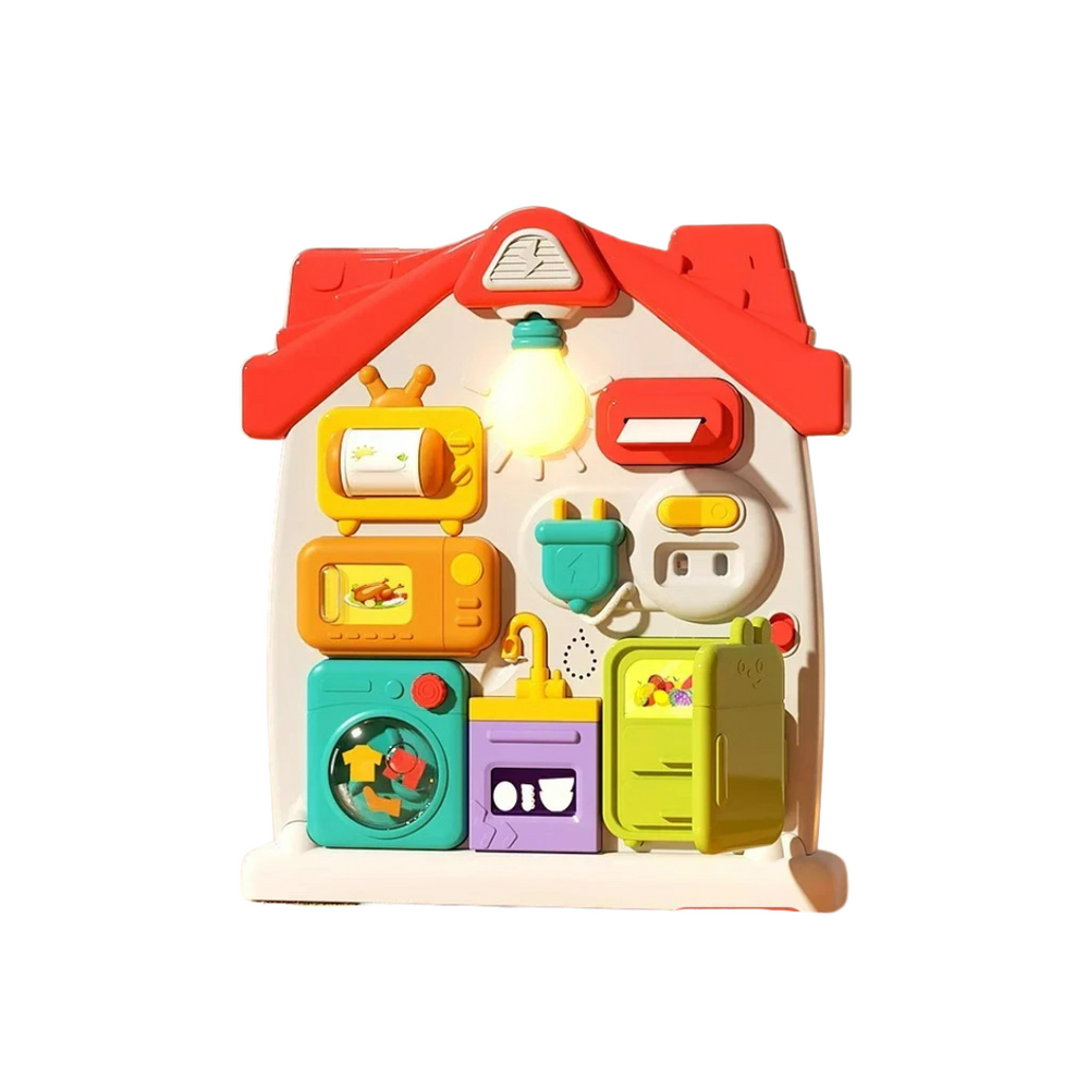 Interaktivt pedagogiskt aktivitetstavla för barn | Stimulerar motorik och lärande – CurioBoard från PlayRoots MoreForMini