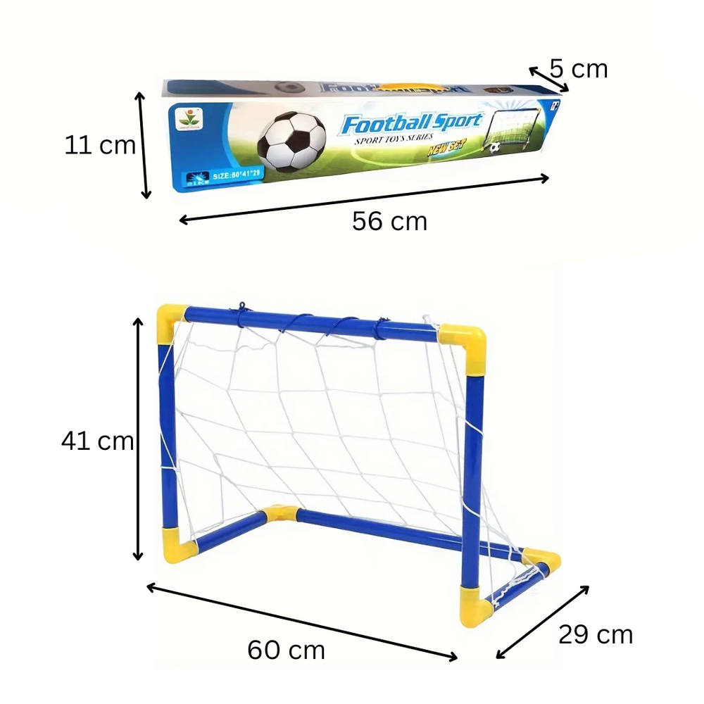 Fotbollsspel för Barn – Inomhus & Utomhus – Komplett Spelset med Boll och Mål – För Hemma och Trädgården – Från 3 År More For Mini