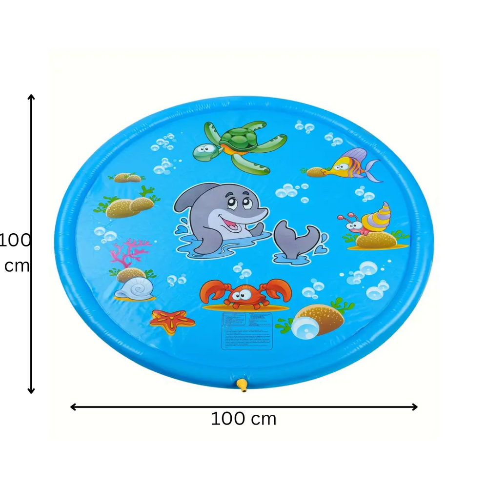 Fontän Vattensplashmatta för Barn – Utomhusleksak med Vattenstrålar – Perfekt för Sommar & Trädgårdsnöje More For Mini