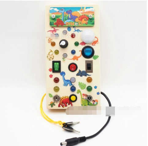 Interaktivt LED-lekbord för Småbarn – Montessori Pedagogisk Träleksak More For Mini