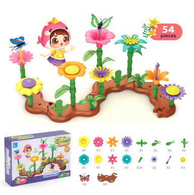 Montessori Bloementuin Speelset – Creatief Educatief Speelgoed vanaf 3 Jaar More For Mini