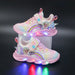 Rainbow Glitter LED Barnsneakers – Lysande Sula | Stl. 22-35 More For Mini
