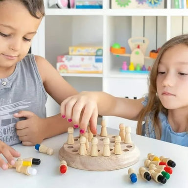 Trämemoryspel för Barn – Lärorikt och Interaktivt Minnesspel från 3 År More For Mini
