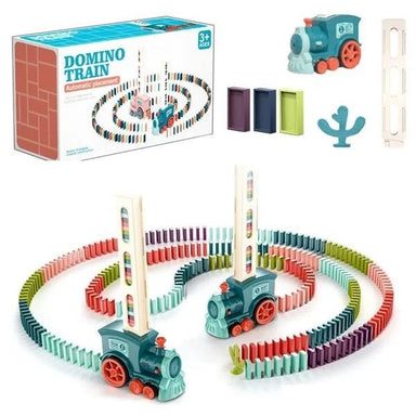 Automatische Domino Trein – Educatief STEM Speelgoed met Licht & Geluid | Bouw je Eigen Domino Parcours More For Mini