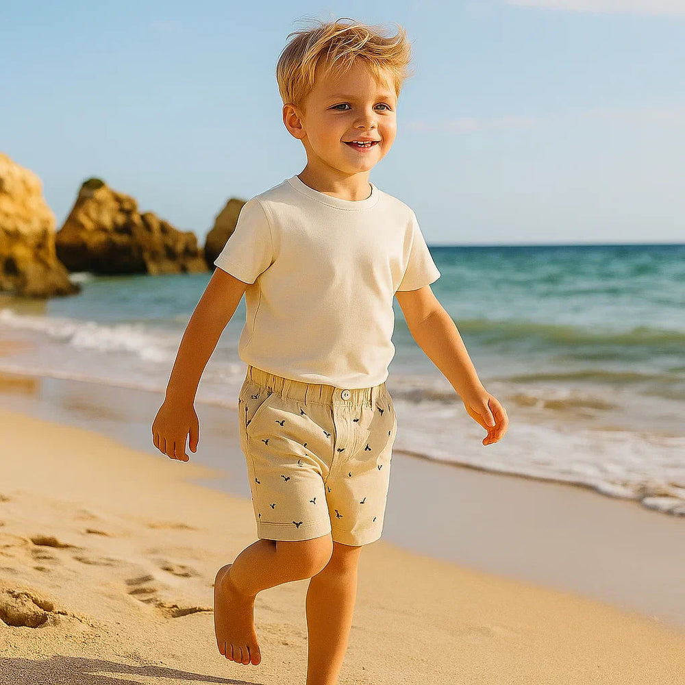 Barn Sommarshortskor – Lätt & Bekvämt med Lekfullt Mönster | 2-7 år More For Mini