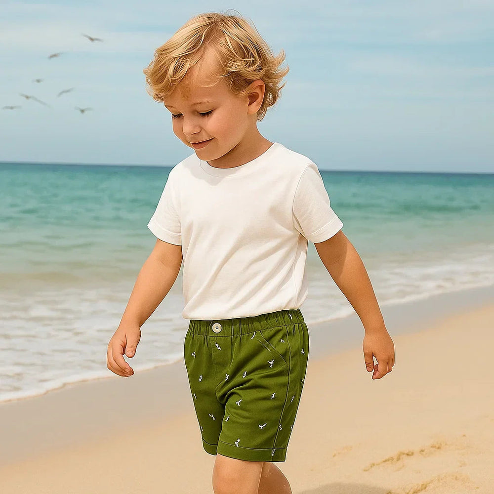 Barn Sommarshortskor – Lätt & Bekvämt med Lekfullt Mönster | 2-7 år More For Mini