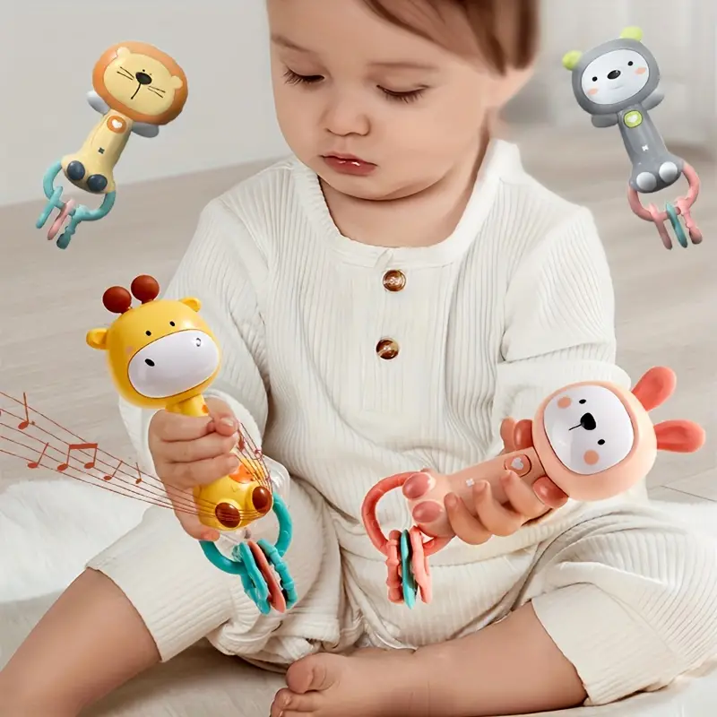 Sensorix Baby Rammelaar – Veilig & Educatief Speelgoed voor Zintuiglijke Ontwikkeling More For Mini