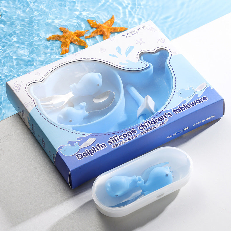 MiniMeal Peuterbord Set – Veilig & Antislip Bord voor Baby’s Vanaf 6 Maanden | Siliconen Zuignap Bord Met Bestek More For Mini