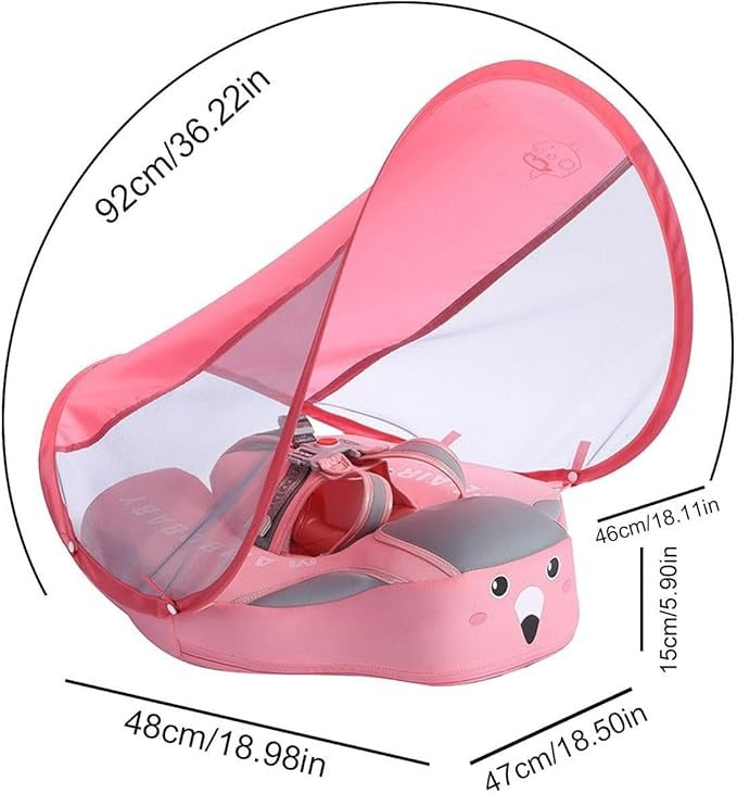 Säker Baby Simtränare med UV-Soltak – Bekväm & CE-Certifierad för 3–24 Månader More For Mini
